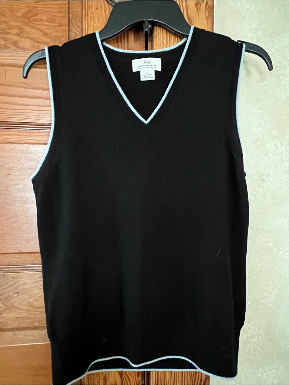 Brooks Brothers Y2K Preppy 100% Italian Merino Wool Women’s Sweater Vest Size M
